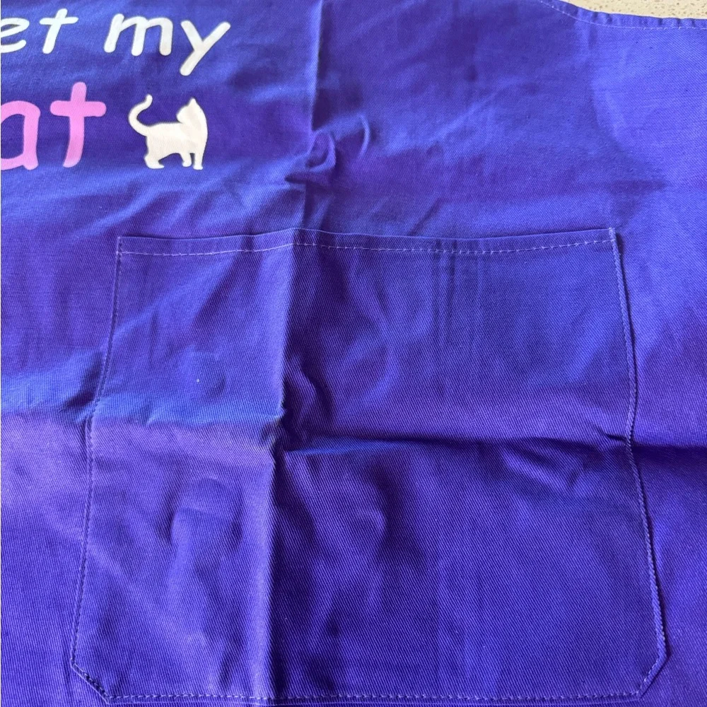 Purple Cat Lover Apron